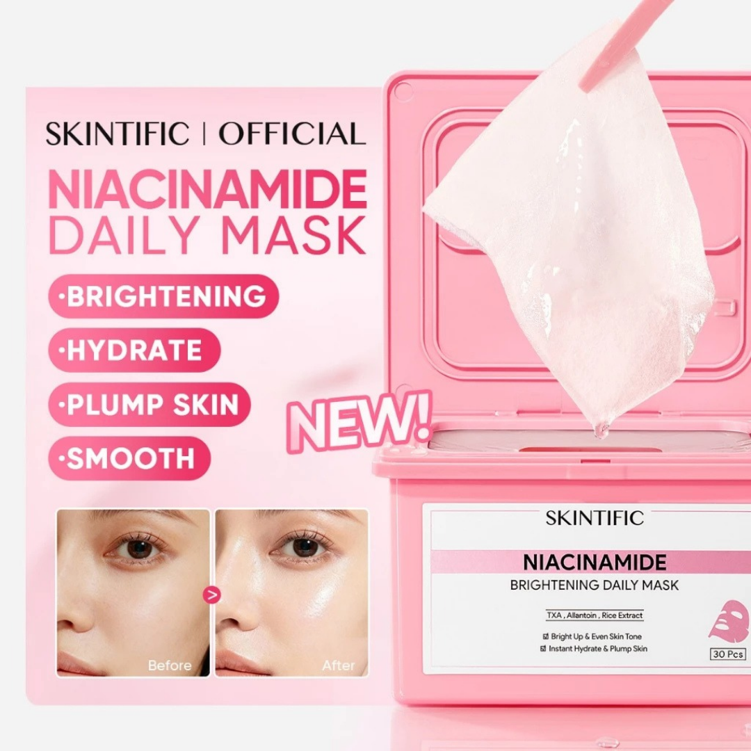 SKINTIFIC Brightening Daily Mask (Niacinamide) - 400g30pcs