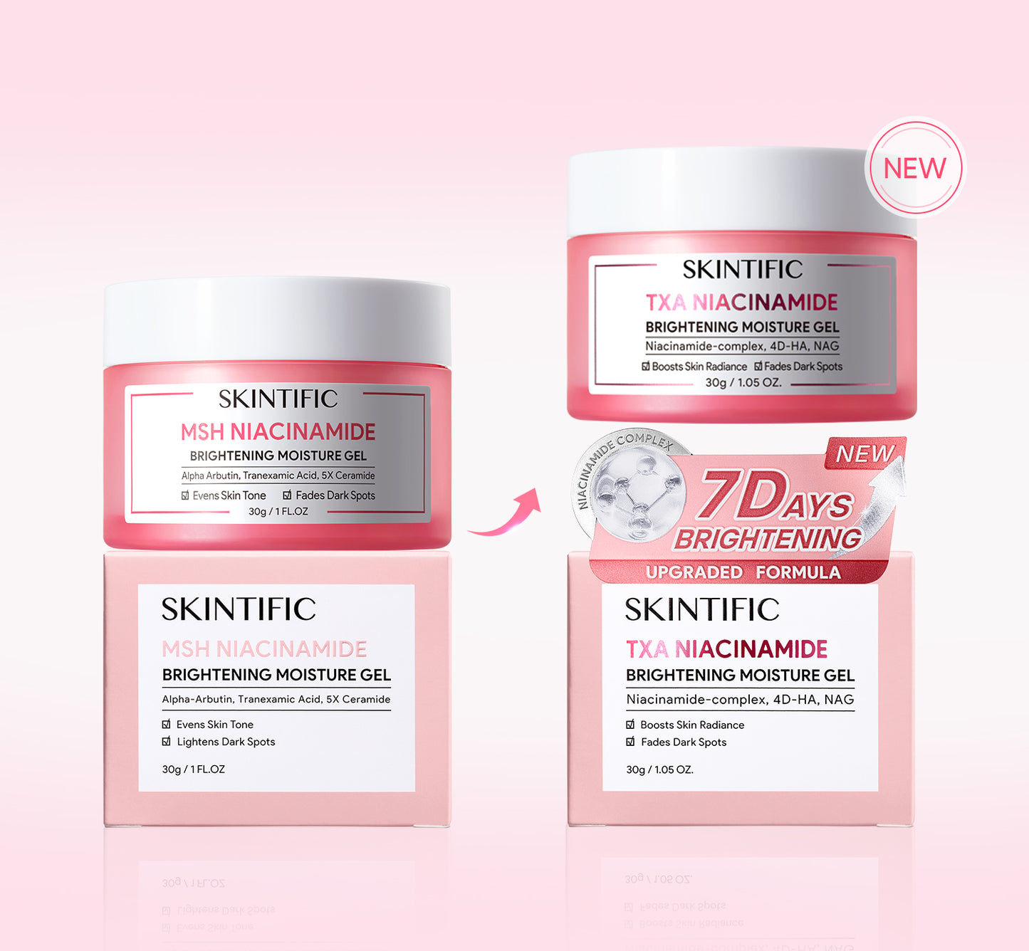 SKINTIFIC Brightening Moisture Gel (Niacinamide) 30g