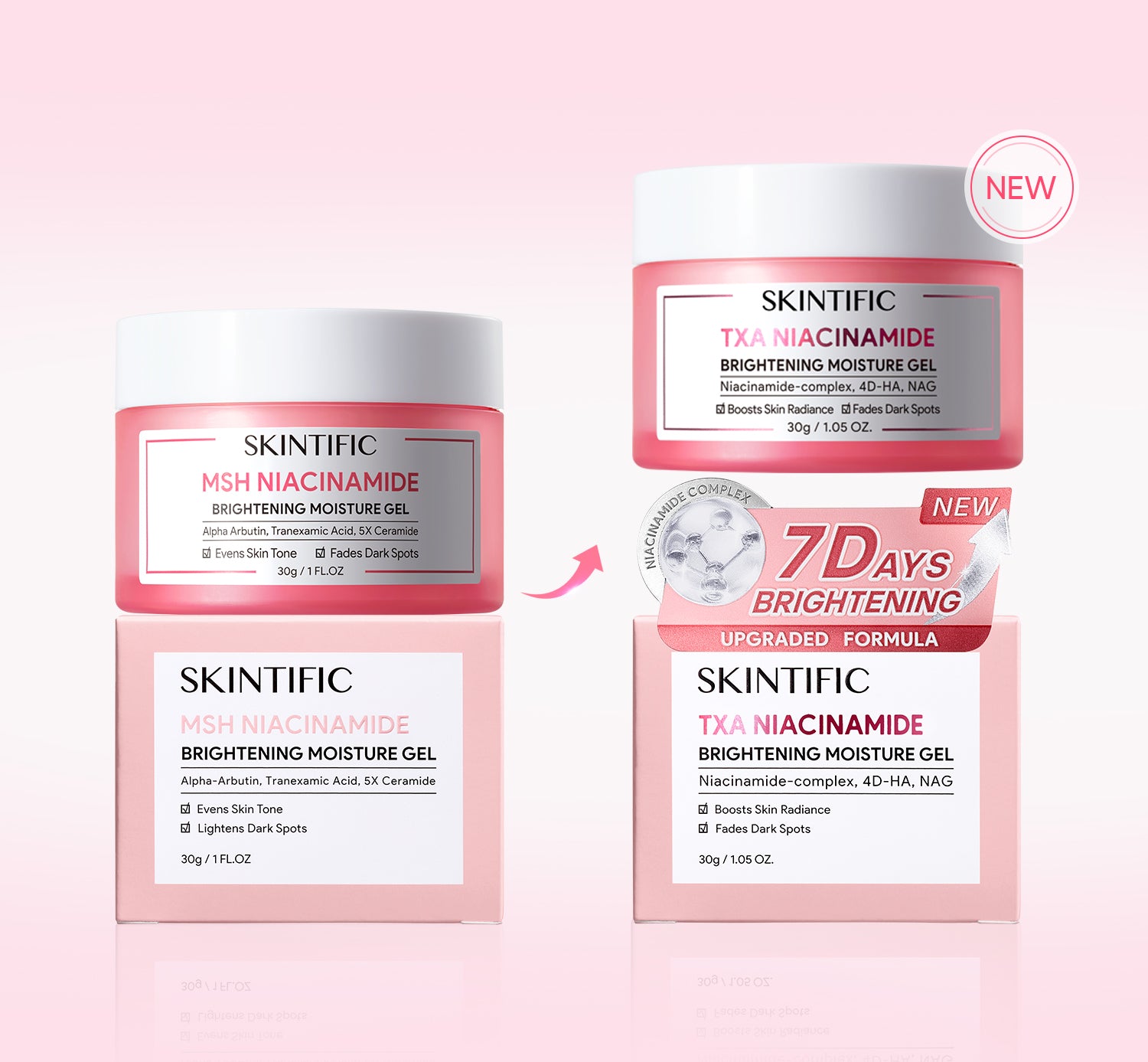 SKINTIFIC Brightening Moisture Gel (Niacinamide) 30g