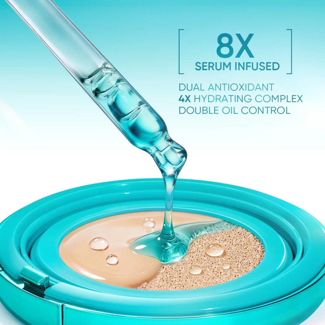 SKINTIFIC Matte Cushion Foundation (Perfect Stay Serum, SPF50 PA+++) | Choose Shade