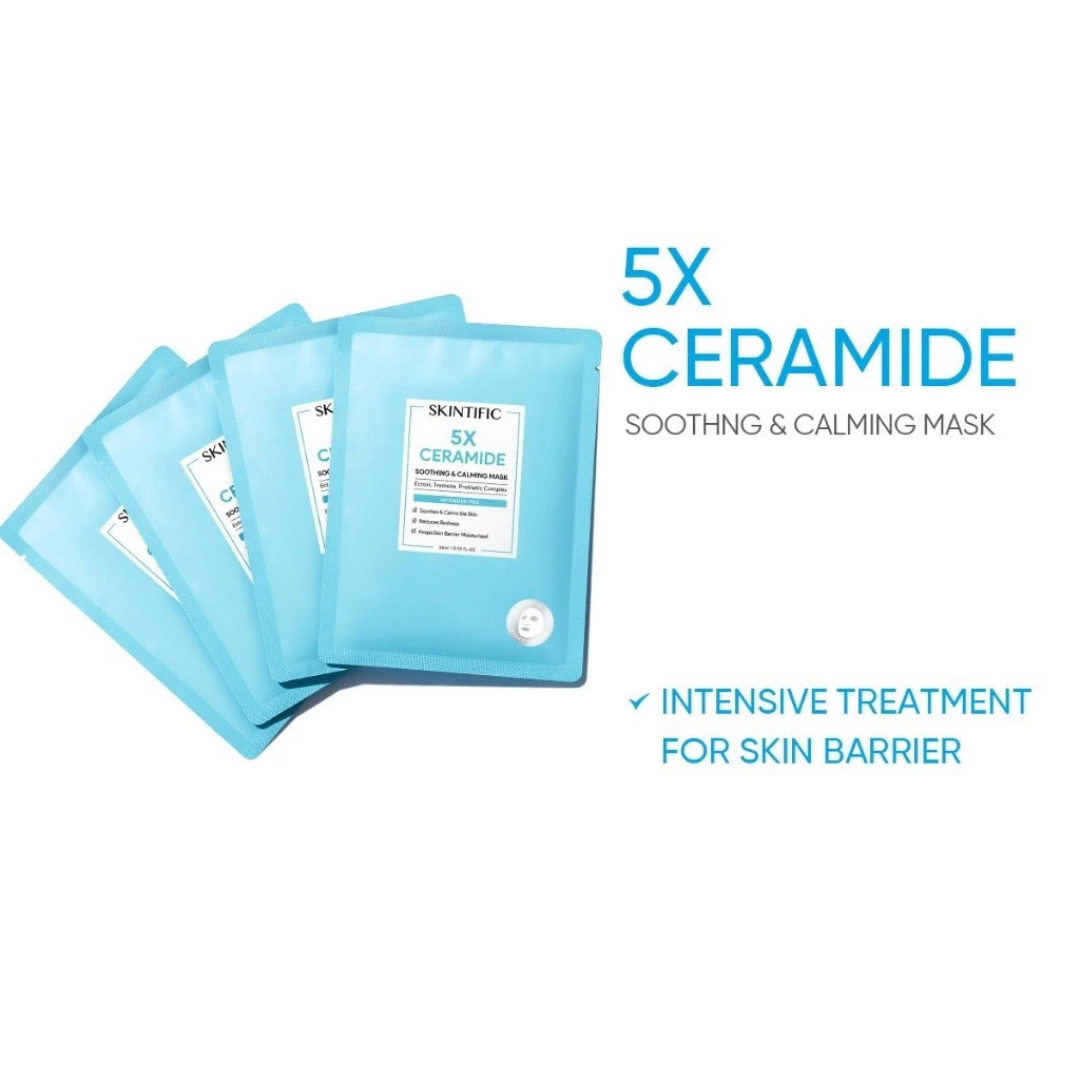 SKINTIFIC Soothing & Calming Mask (5X Ceramide) -  4 Sheets
