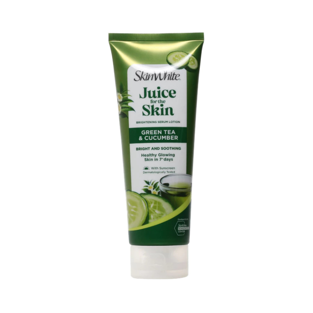 SKINWHITE Juice For The Skin Brightening Serum Lotion (Green Tea & Cucumber) 180ml