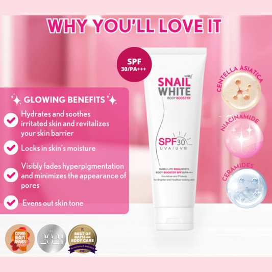 SNAILWHITE Body Booster SPF30 UVA/UVB PA+++ by NAMU LIFE 200ml