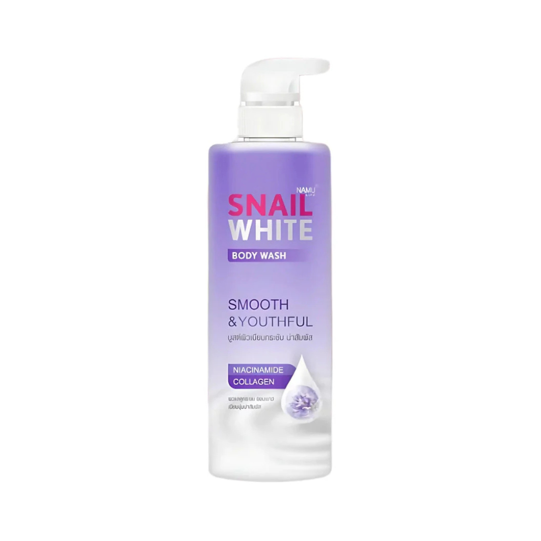 SNAILWHITE Body Wash (Smooth & Youthful Nicinamide Collagen) by NAMU LIFE 500ml