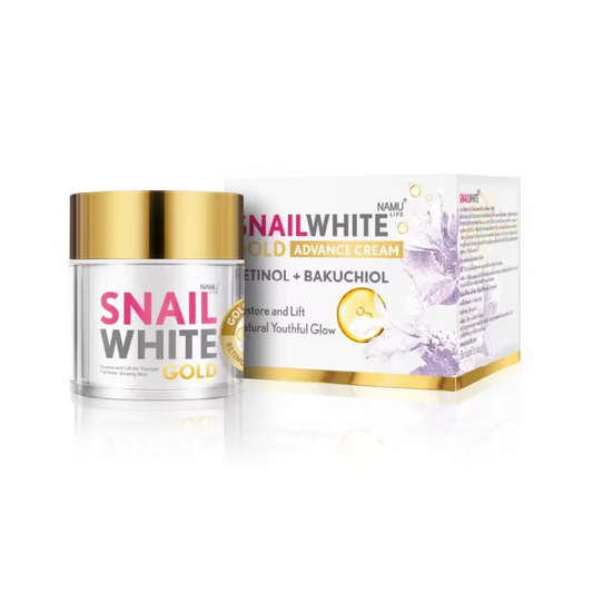 SNAILWHITE Gold Advance Cream (Retinol + Bakuchiol) 50ml
by NAMULIFE