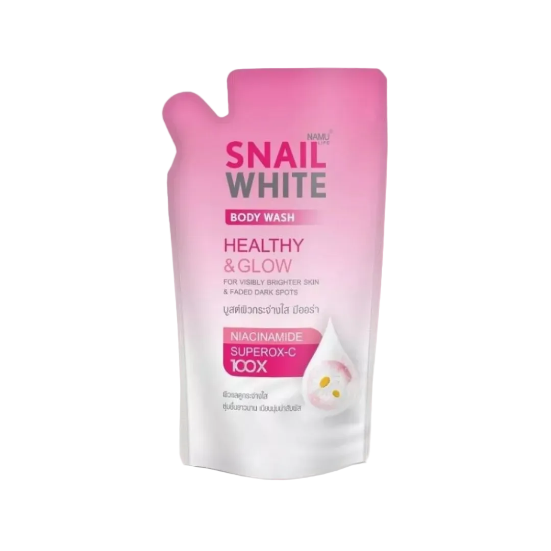 SNAILWHITE Body Wash (Healthy & Glow Niacinamide Superox-C 100x) by NAMU LIFE 450ml REFILL