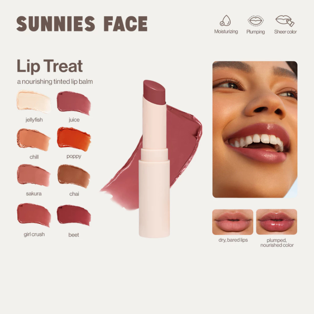 SUNNIES FACE Lip Treat (Moisturizing Tinted Lip Balm)