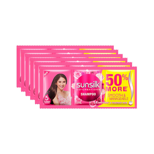 SUNSILK Co-Creations Shampoo (Smooth & Manageable) - 6 Sachets