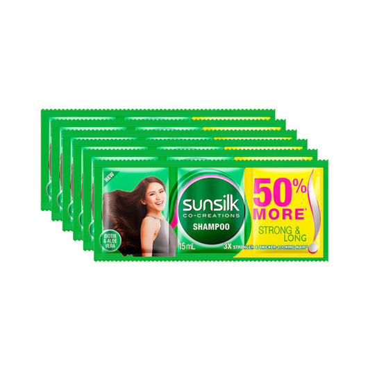 SUNSILK Co-Creations Shampoo (Strong & Long) - 6 Sachets