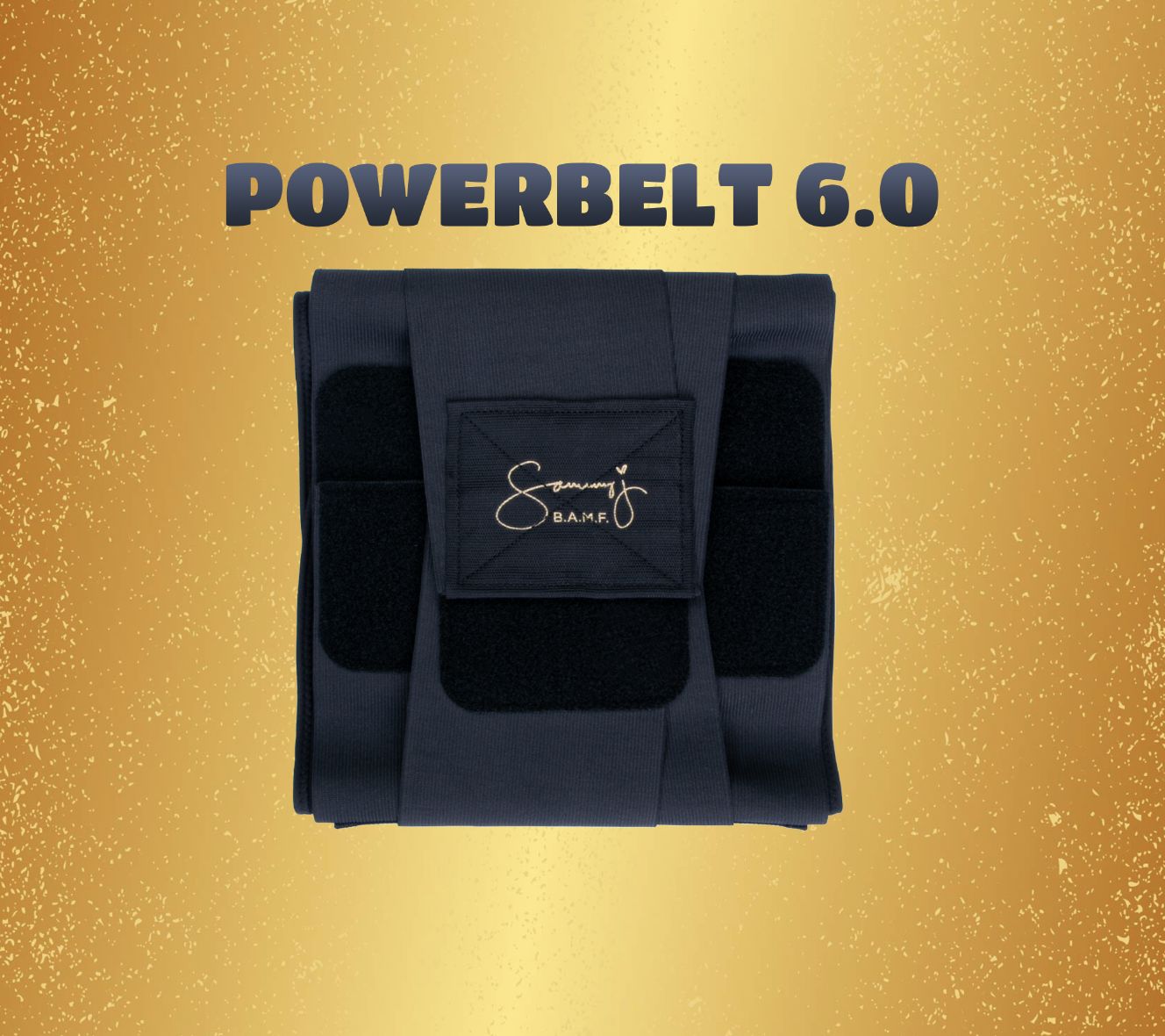 Sammy J Gold Power Slim Belt 6.0