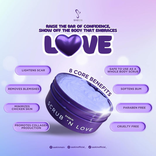 Saskin Scrub n Love Body Scrub 200ml