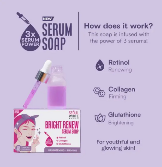 Seoul White Korea Bright Renew (3x Serum Power) Serum Soap 90g