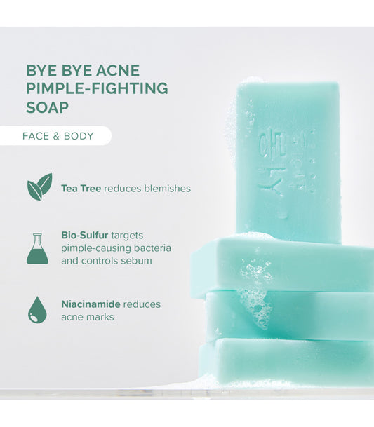 Seoul White Korea Bye Bye Acne Bright & Clear Pimple-Fighting Bar Soap 60g