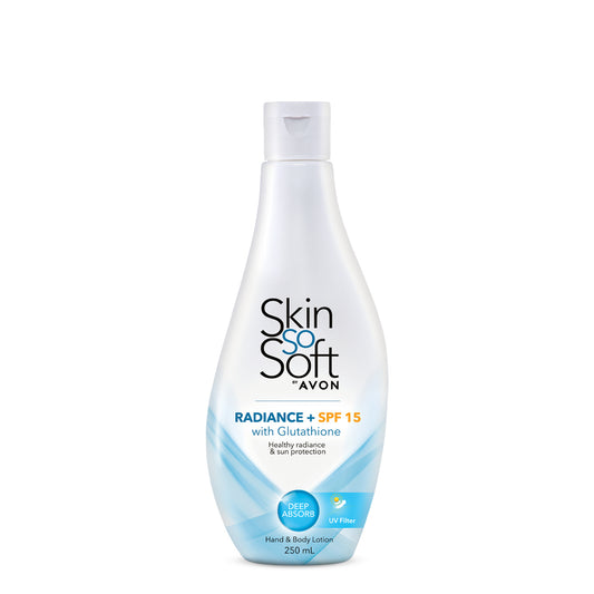 Skin So Soft Radiance + SPF15 (with Glutathione + UV Filter) Lotion by Avon 250mL
