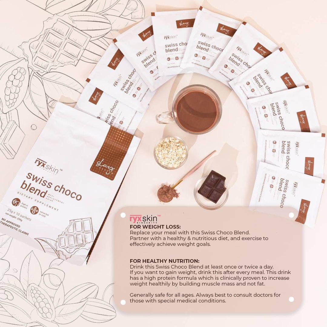 Slay Recipe Swiss Choco Blend Meal Replacement Drink by RyxSkin Sincerity