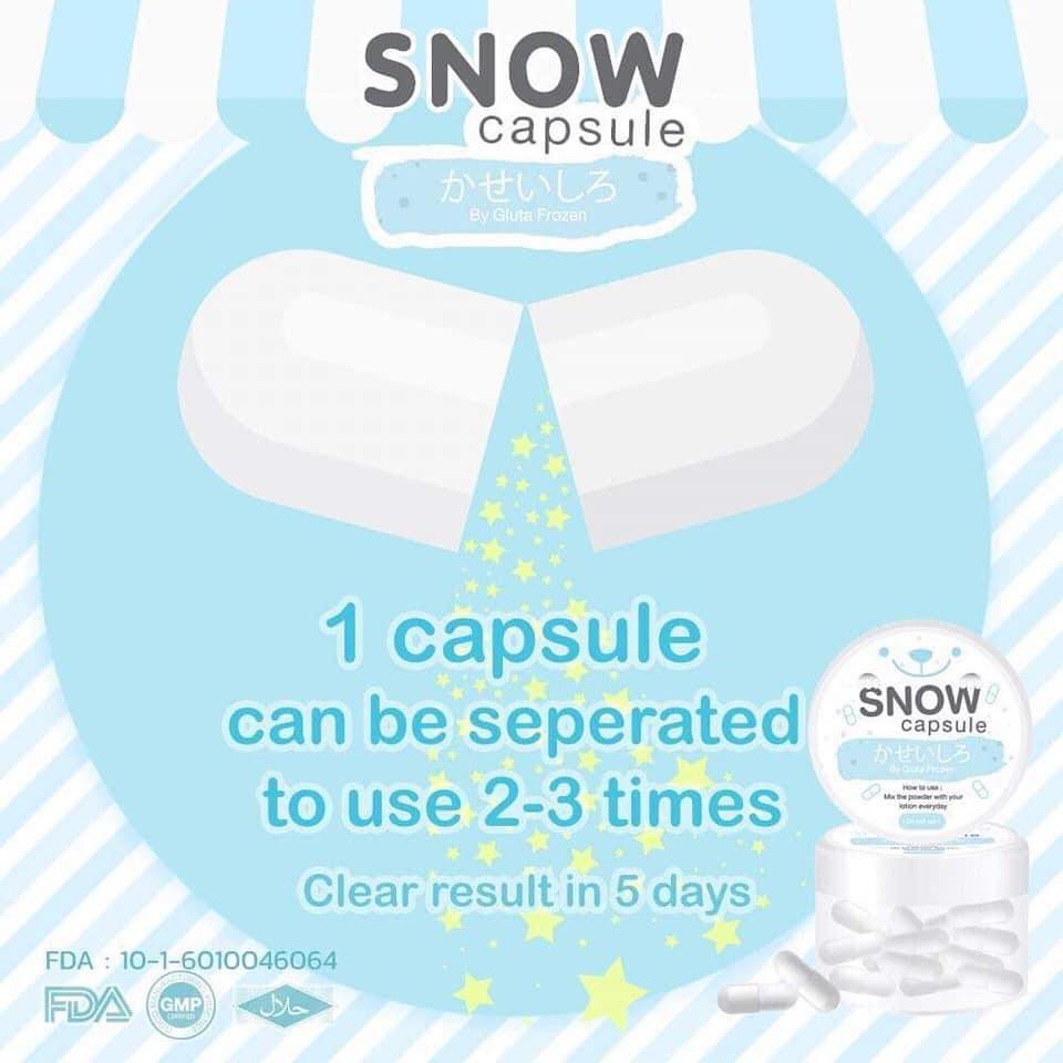 Snow Powder Capsule by Gluta Frozen (30 Capsules)