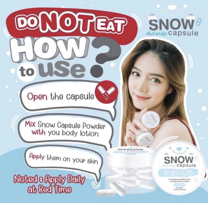 Snow Powder Capsule by Gluta Frozen (30 Capsules)