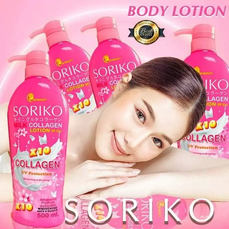 Soriko Milk Collagen Lotion UV Protection SPF50++ 500mlSoriko Milk Collagen Lotion UV Protection SPF50++ 500ml