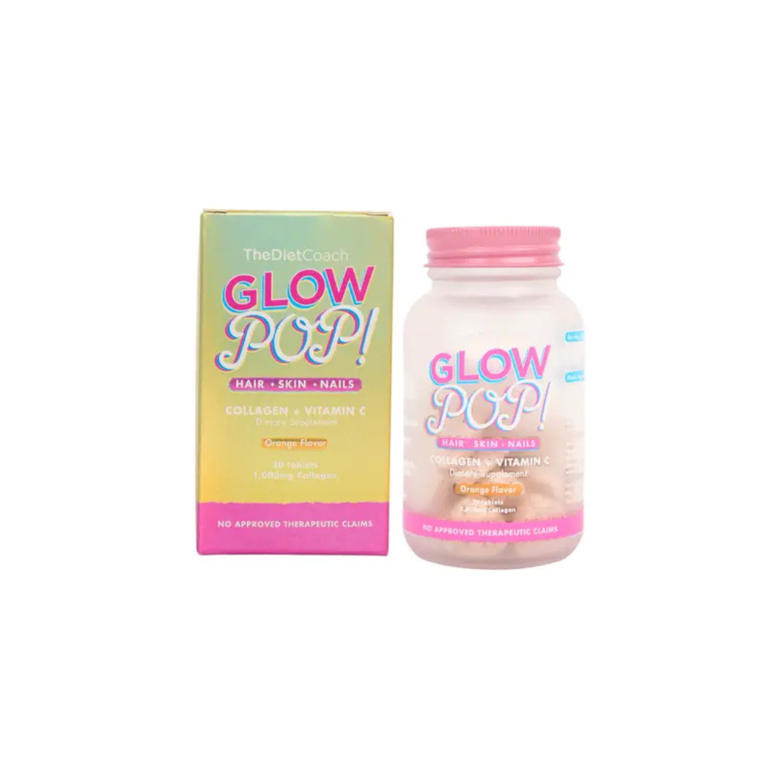 THE DIET COACH Glow Pop Collagen + Vitamin C (Orange) - 30 Tablets