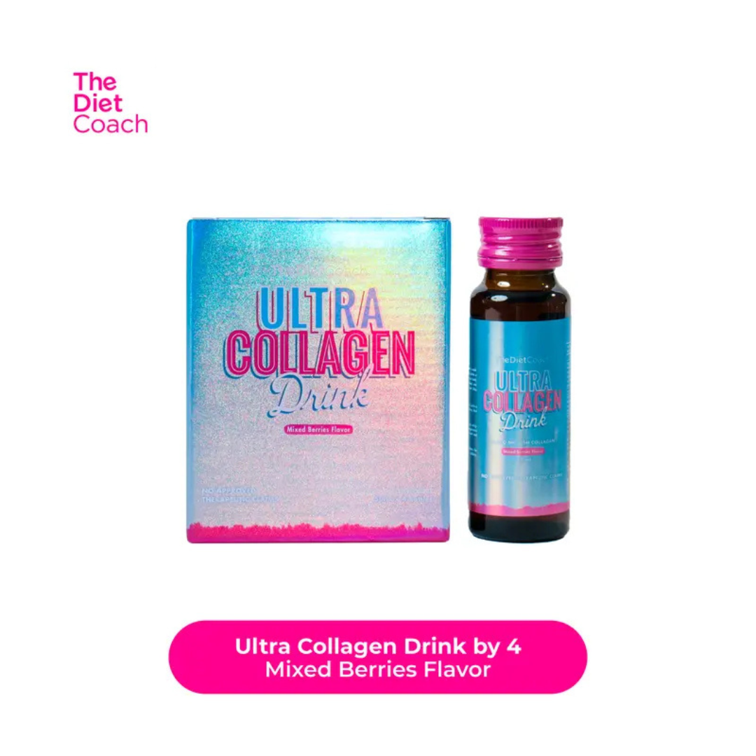 THE DIET COACH Ultra Collagen Drink (Mixed Berries) - 4 Bottles