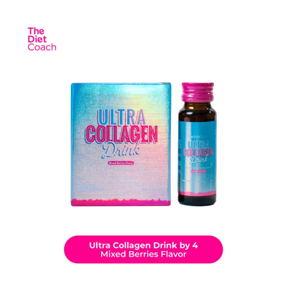 THE DIET COACH Ultra Collagen Drink (Mixed Berries) - 4 Bottles
