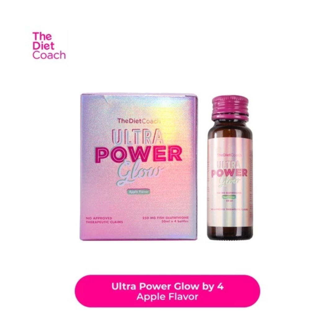 THE DIET COACH Ultra Power Glow Glutathione Drink - 4 Bottles apple
