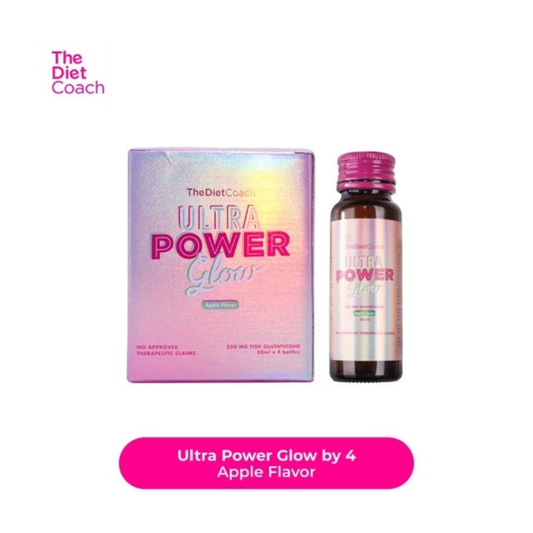 THE DIET COACH Ultra Power Glow Glutathione Drink - 4 Bottles apple