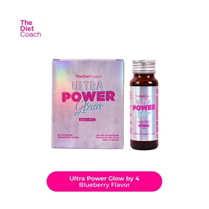THE DIET COACH Ultra Power Glow Glutathione Drink (Blueberry) - 4 Bottles