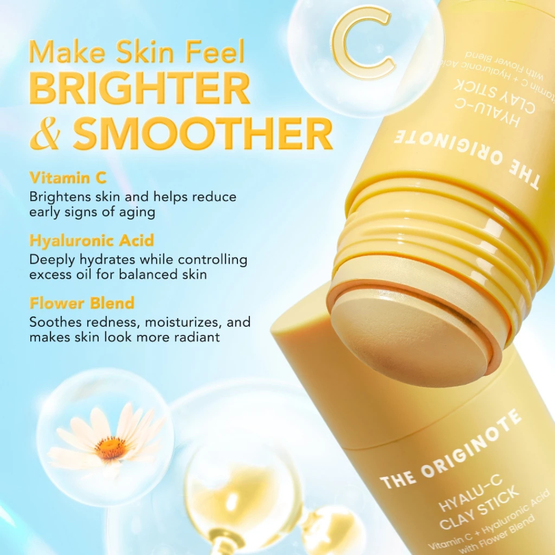 THE ORIGINOTE Hyalu-C Clay Stick (Vitamin C + Hyaluronic Acid) 40g