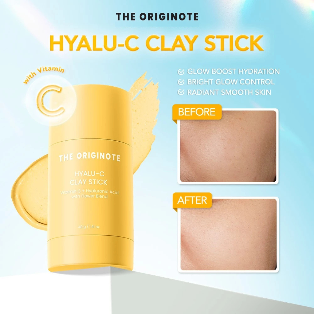 THE ORIGINOTE Hyalu-C Clay Stick (Vitamin C + Hyaluronic Acid) 40g