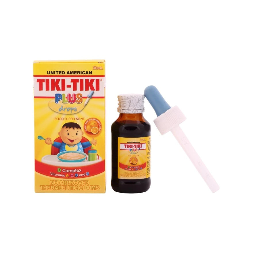 United American Tiki Tiki Plus Drops (B Complex, Vitamins A, C, D and E) 30mL