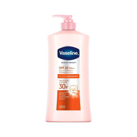 VASELINE Healthy Bright Gluta Ceramide Brightening Lotion SPF30 PA++ (Sun + Pollution) 500ml