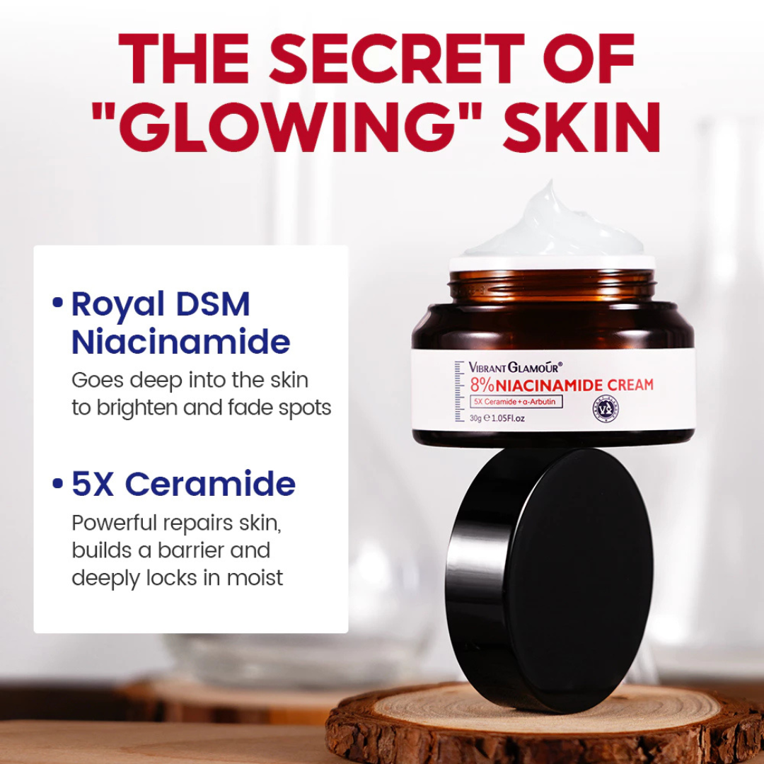 VIBRANT GLAMOUR 8% Niacinamide Cream (5X Ceramide + a-Arbutin) 30g