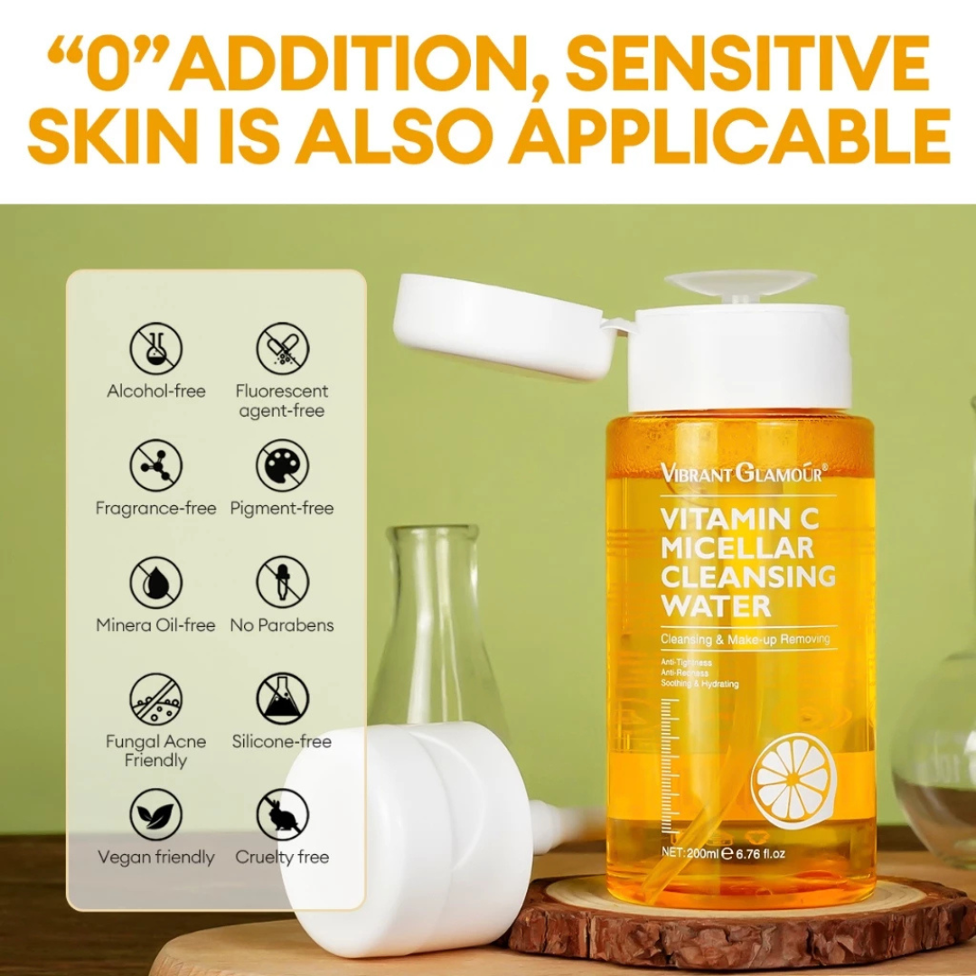 VIBRANT GLAMOUR Vitamin C Micellar Cleansing Water 200ml