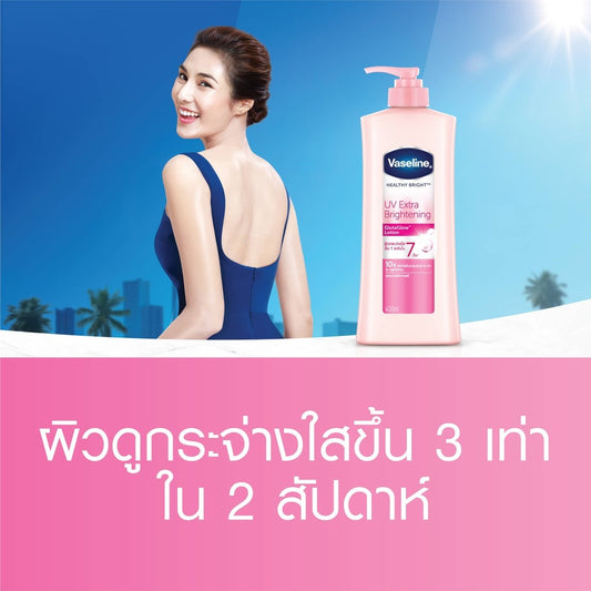 Vaseline Healthy Bright UV Extra Brightening Gluta Ceramide Lotion | Choose Size