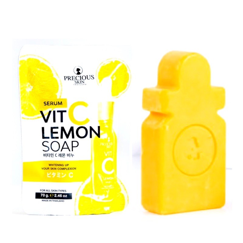 Serum Vitamin C Lemon Whitening Serum Soap by Precious Skin Thailand 70g