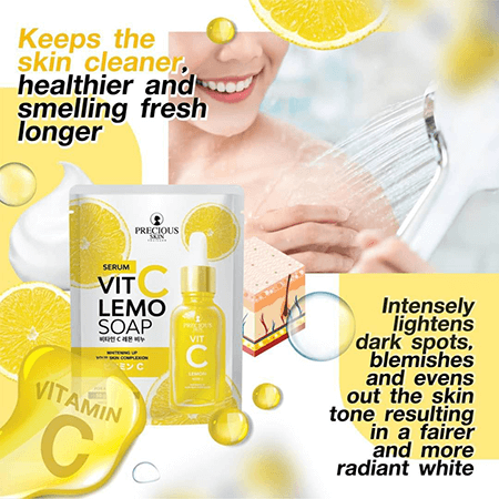 Serum Vitamin C Lemon Whitening Serum Soap by Precious Skin Thailand 70g