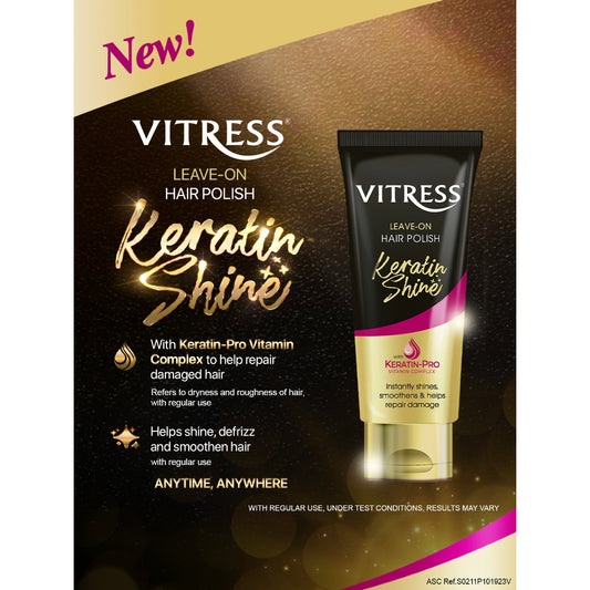 Vitress Leave-On Hair Polish Keratin Shine 100ml