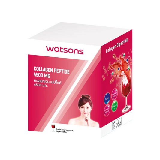 WATSONS Collagen Peptide Powdered Drink Supplement 4500mg - 15 Sachets