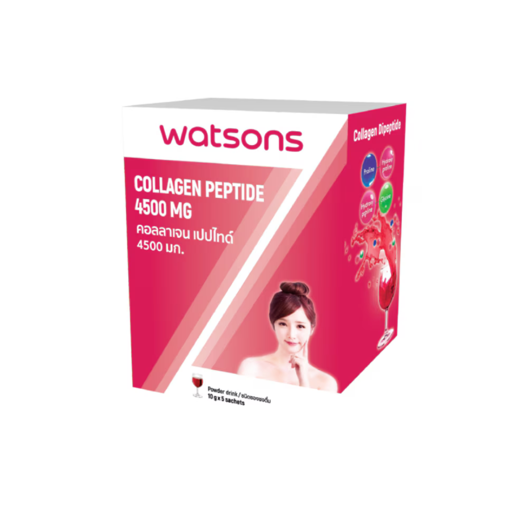 WATSONS Collagen Peptide Powdered Drink Supplement 4500mg - 5 Sachets