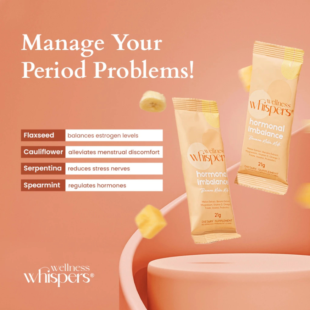 WELLNESS WHISPERS Hormonal Imbalance (Banana Melon Milk) - 10 Sachets