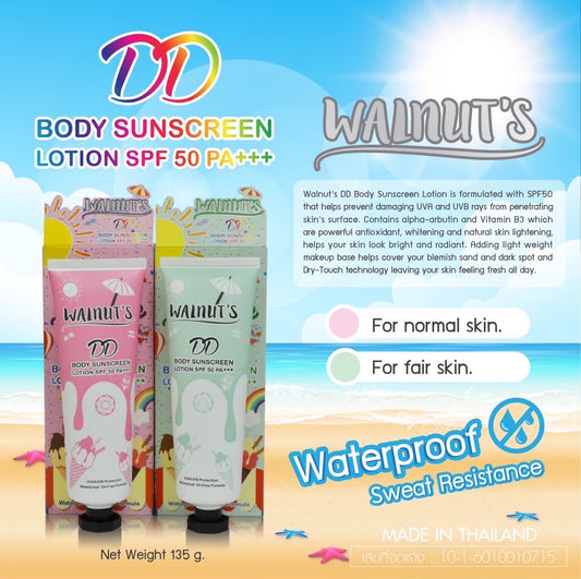 Walnut's DD Body Sunscreen Lotion SPF50 PA+++ 135g