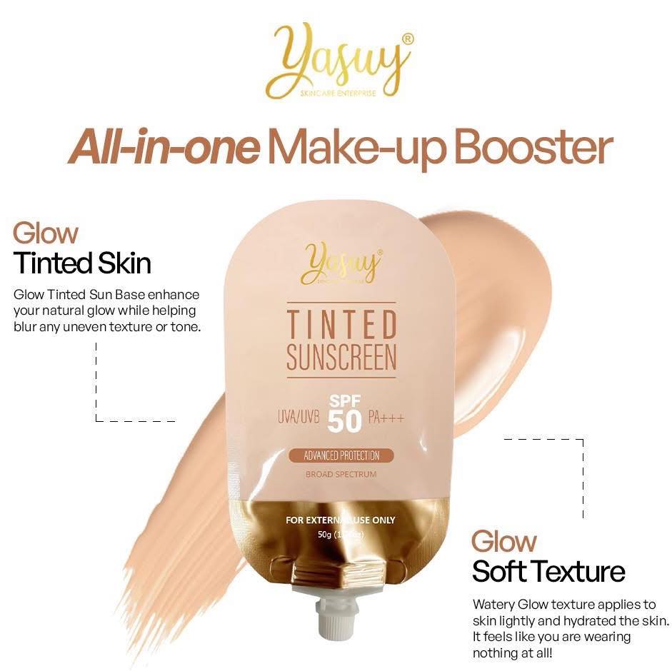 YASUY Tinted Sunscreen (UVA/UVB SPF50 PA+++) 50g