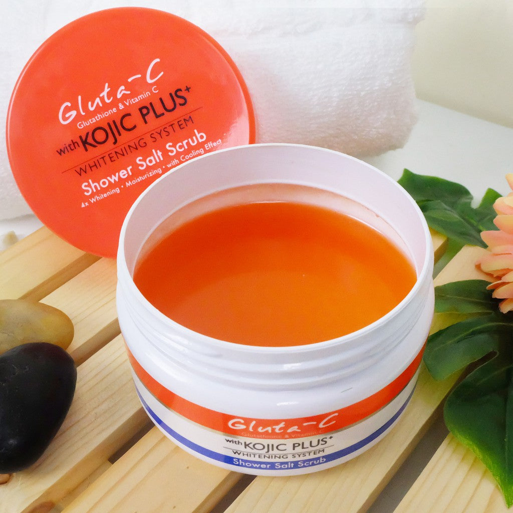 [Seal Damage SALE] Gluta-C Kojic Plus+ Shower Salt Scrub 250g | Choose A Variant