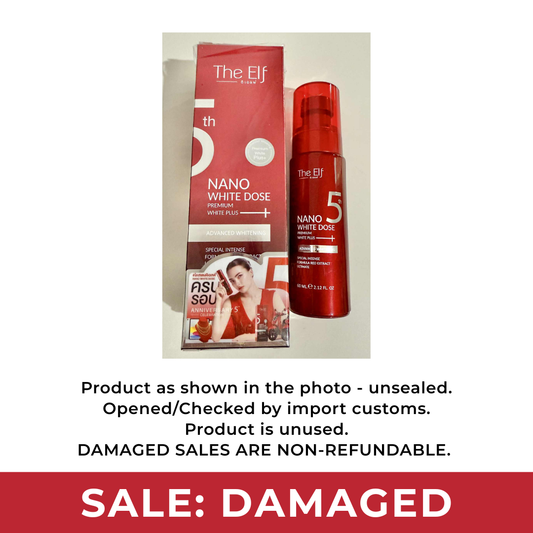 [DAMAGED SALE] THE ELF Nano White Dose Premium White Plus + Net Wt. 60ml