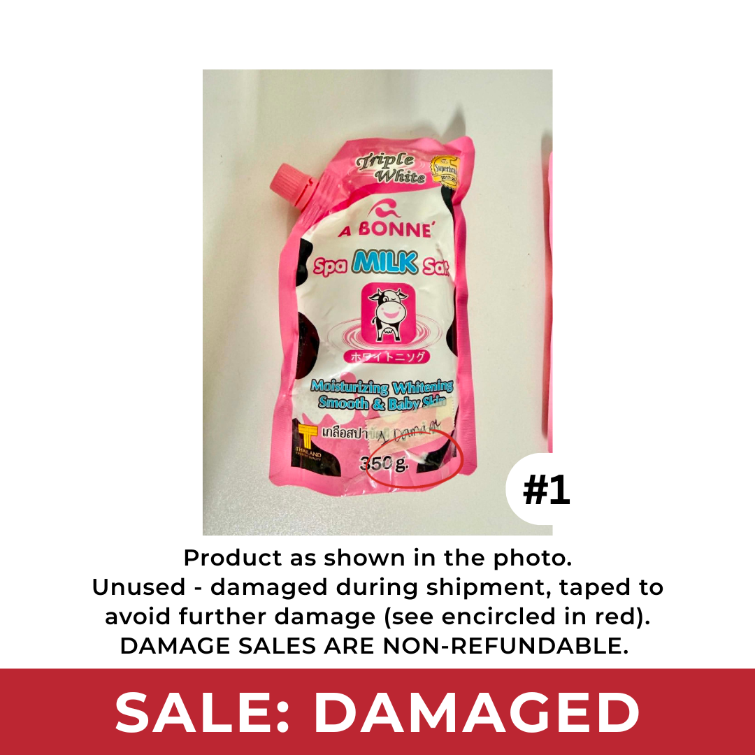 [DAMAGED SALE] A BONNE Spa Milk Salt Scrub 350g | Choose Variant