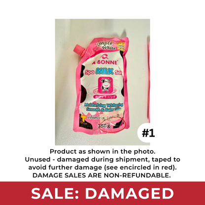 [DAMAGED SALE] A BONNE Spa Milk Salt Scrub 350g | Choose Variant