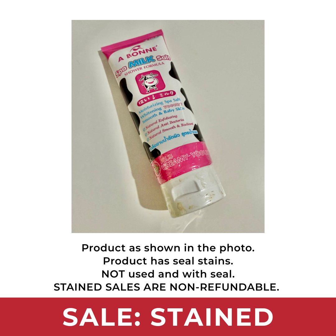 [STAINED SALE] A BONNE Spa Milk Shower Salt Scrub (Moisturising and Whitening Yogurt) 350g