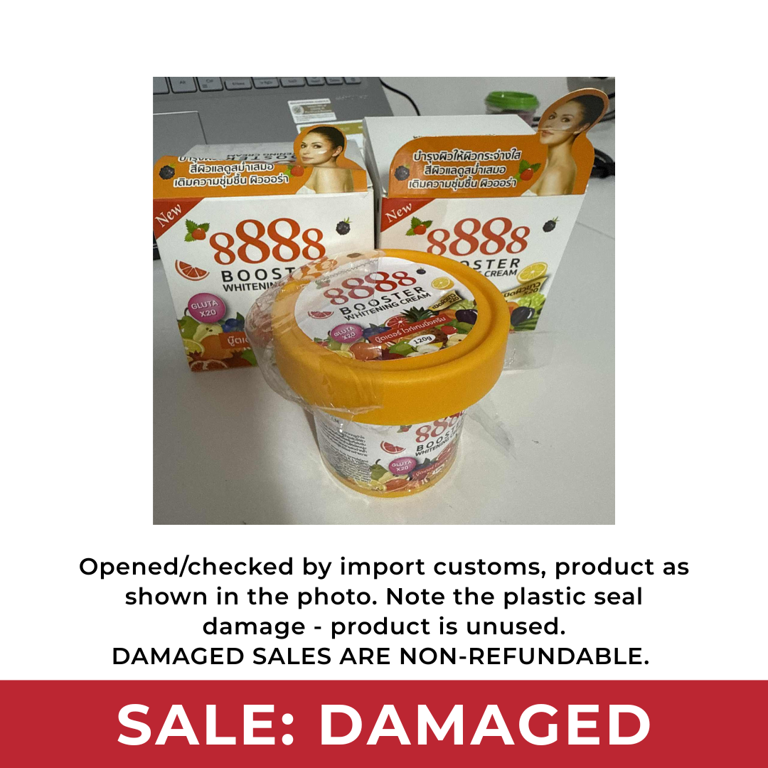 [DAMAGED SALE] 8888 Booster Whitening Cream (Orange) by PERFECT SKIN LADY 120g
