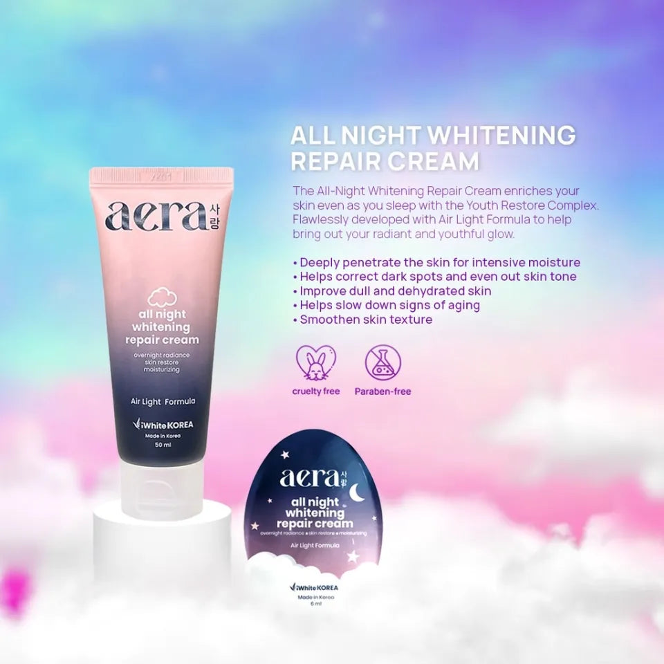 iWhite Korea AERA All Night Whitening Repair Cream 50mL